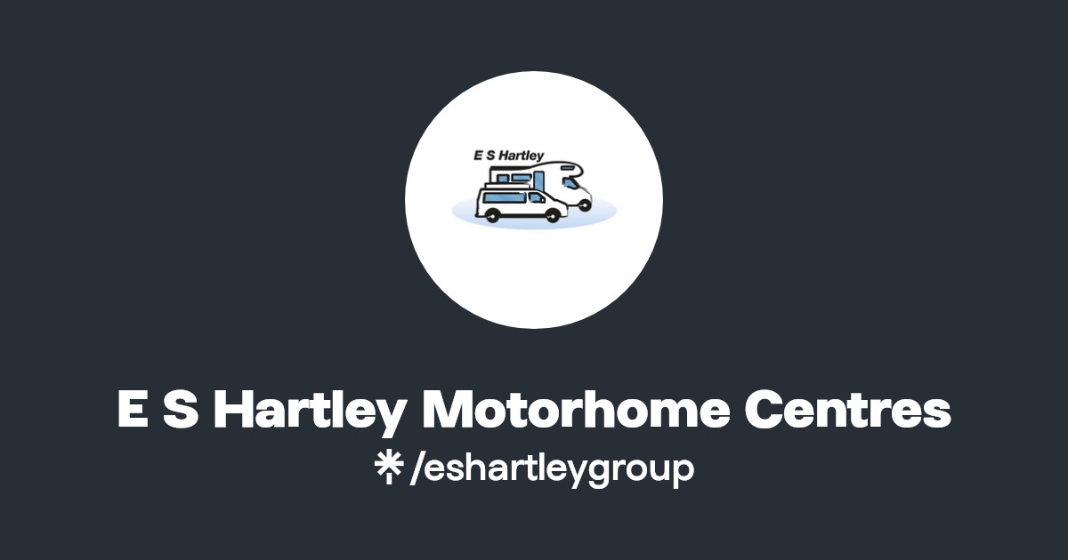 E S Hartley Motorhome Centres Instagram, Facebook Linktree
