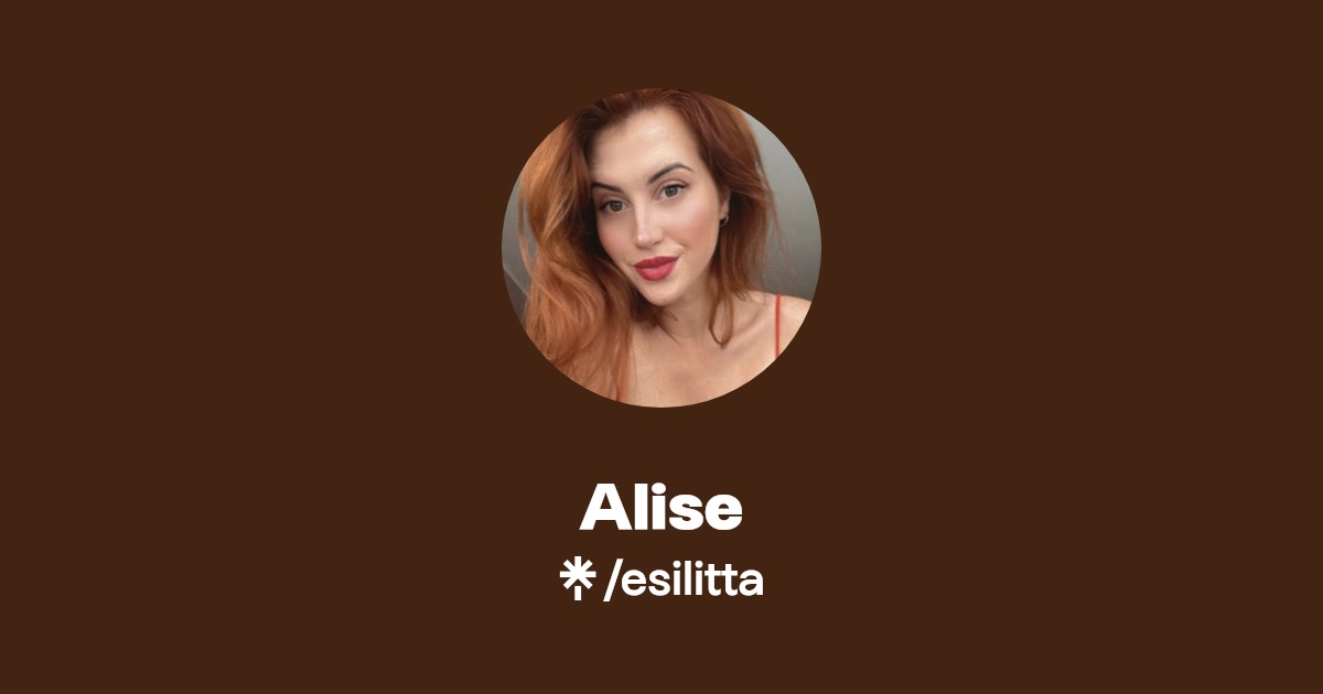 Alise - Find Alise Onlyfans - Linktree