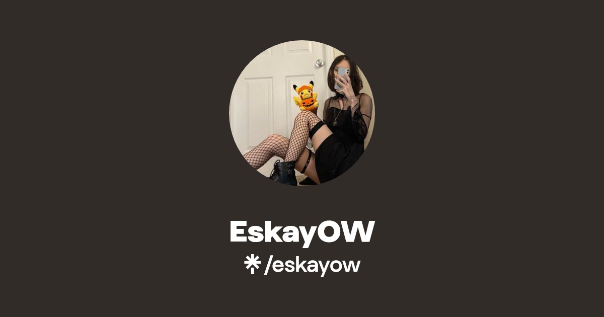 EskayOW Instagram, Twitch Linktree