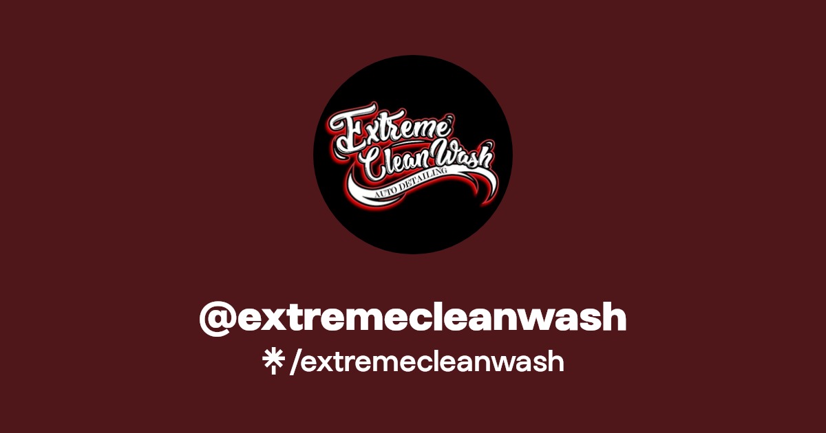 extremecleanwash Instagram, Facebook Linktree