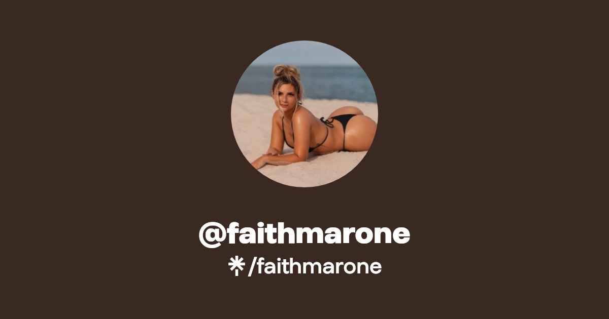 faithmarone - Find @faithmarone Onlyfans - Linktree