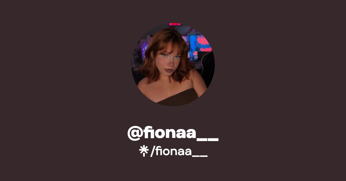 fionaa__ | Instagram, TikTok | Linktree