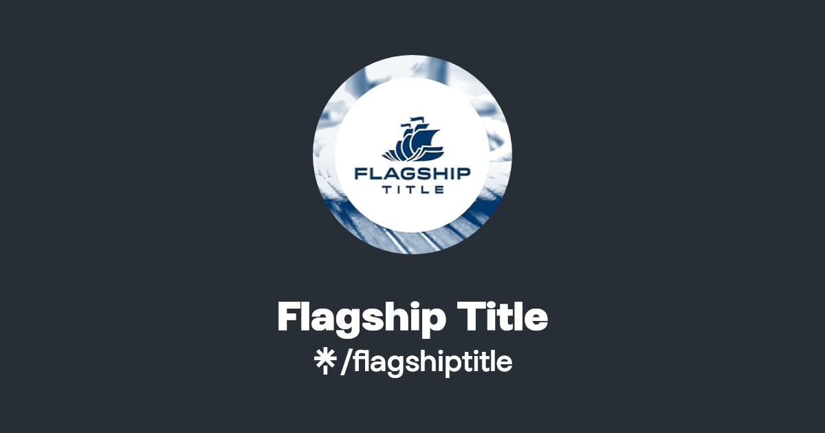 Flagship Title Instagram, Facebook Linktree
