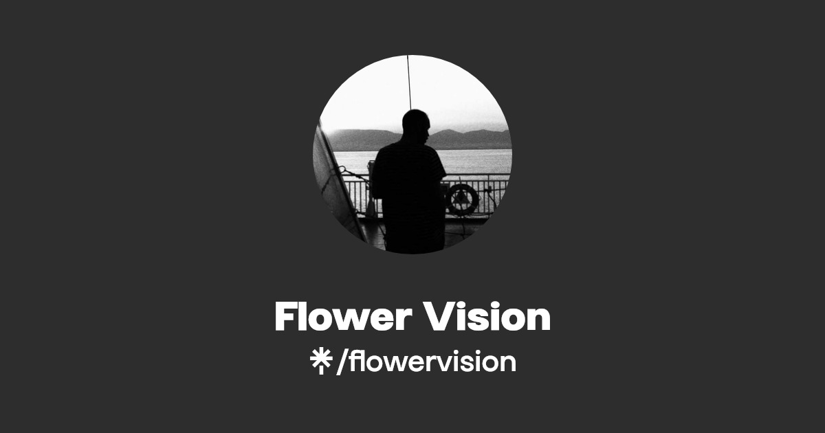 Flower Vision Instagram, Facebook Linktree