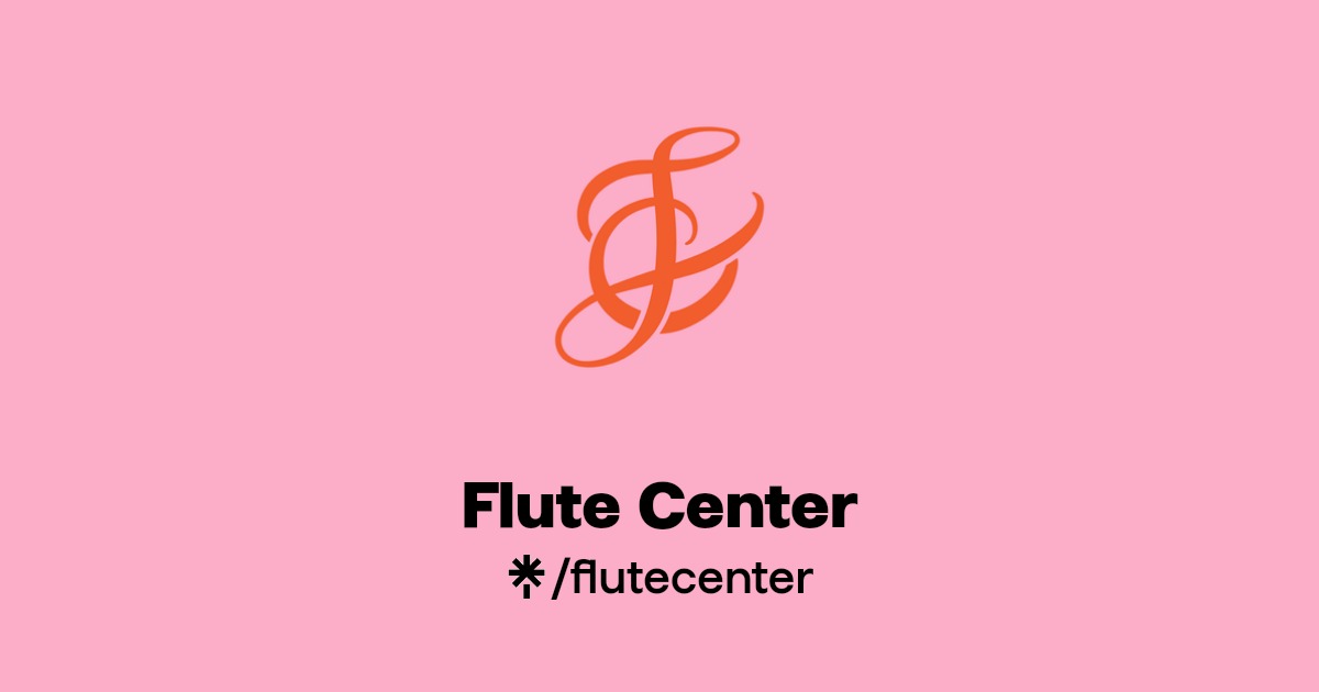 Flute Center Instagram, Facebook, TikTok Linktree