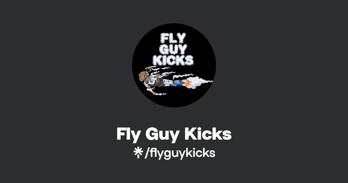 Fly Guy Kicks Instagram, Facebook Linktree