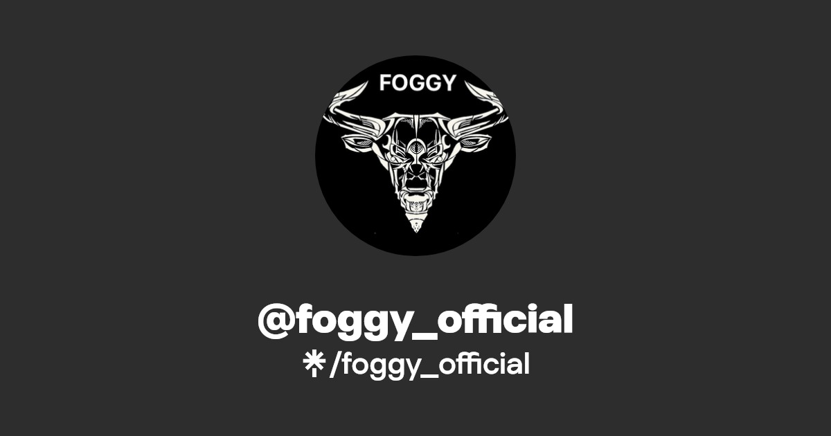 foggy_official Instagram, Facebook Linktree