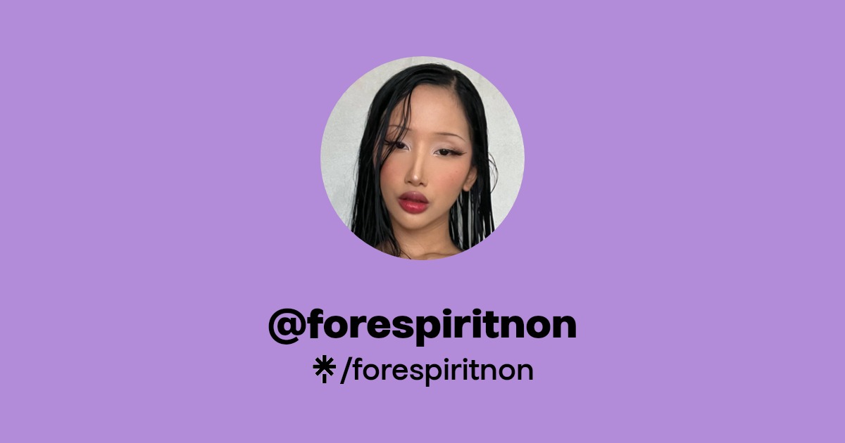 forespiritnon - Find @forespiritnon Onlyfans - Linktree