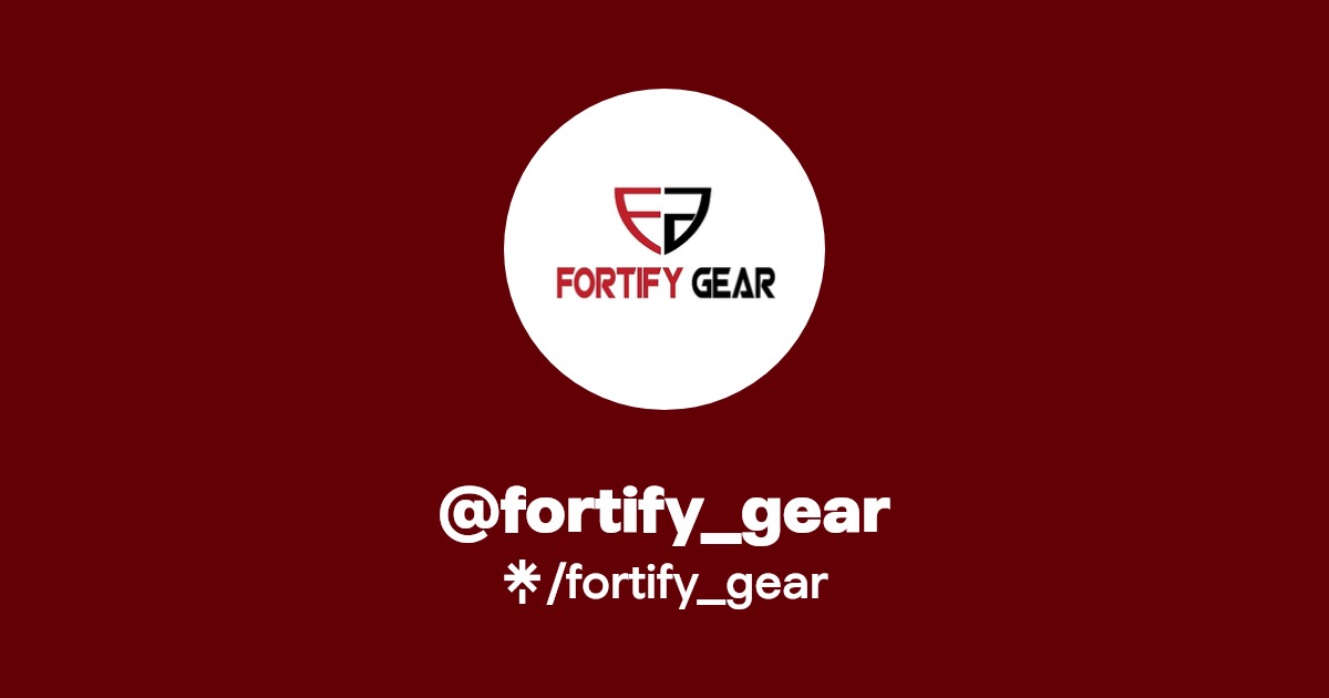 fortify_gear Facebook, TikTok Linktree