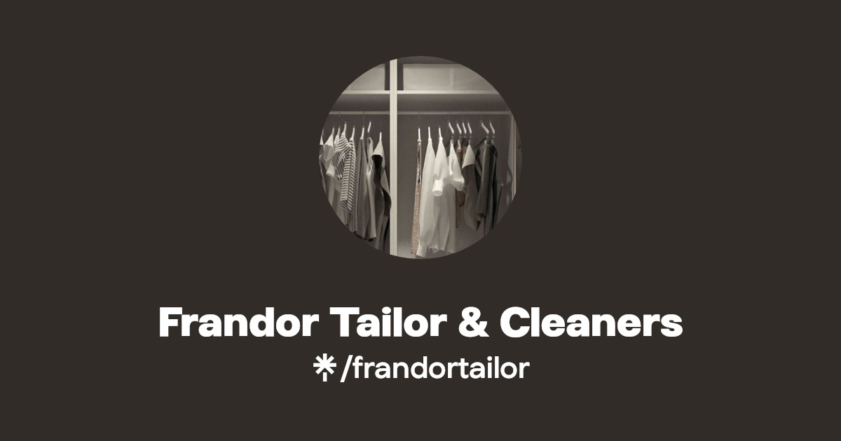Frandor Tailor & Cleaners Linktree