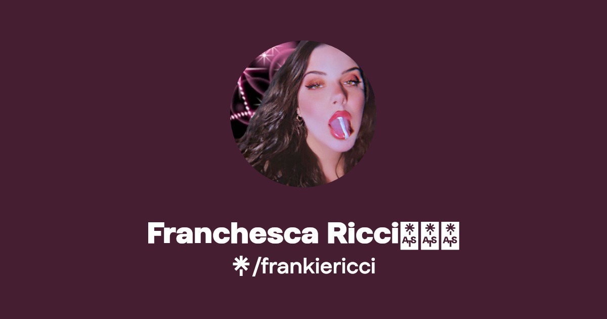 Franchesca Ricci💋🇮🇹 - Find Franchesca Ricci💋🇮🇹 Onlyfans - Linktree