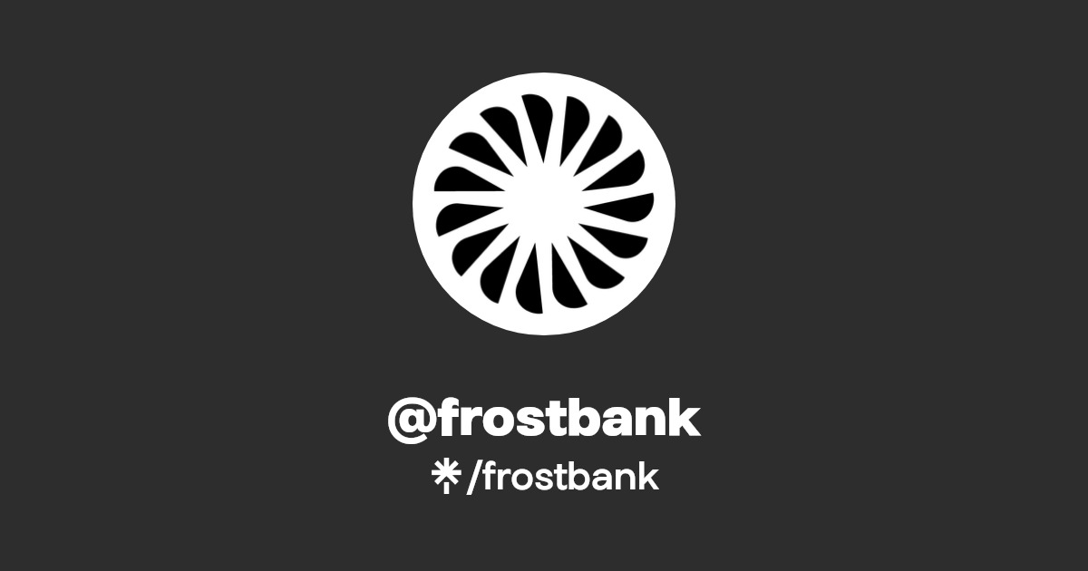 frostbank Instagram, Facebook, TikTok Linktree
