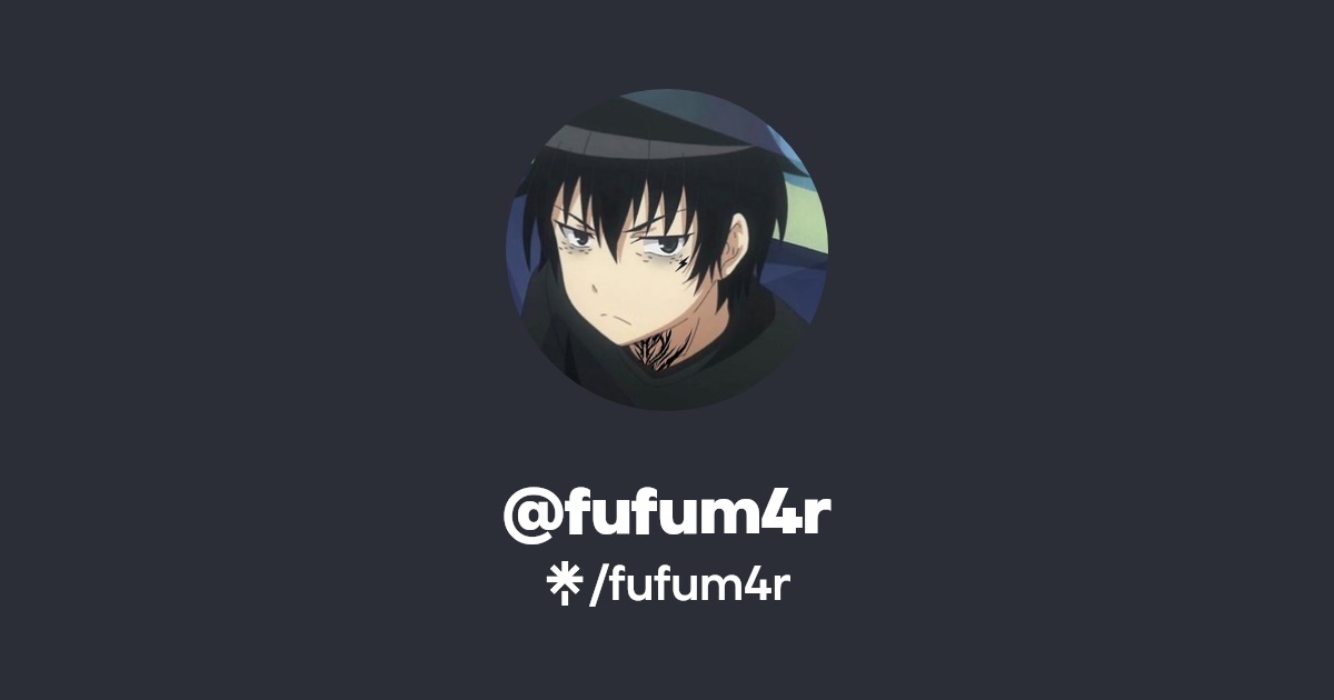 fufum4r | Twitter, Facebook, TikTok, Twitch | Linktree