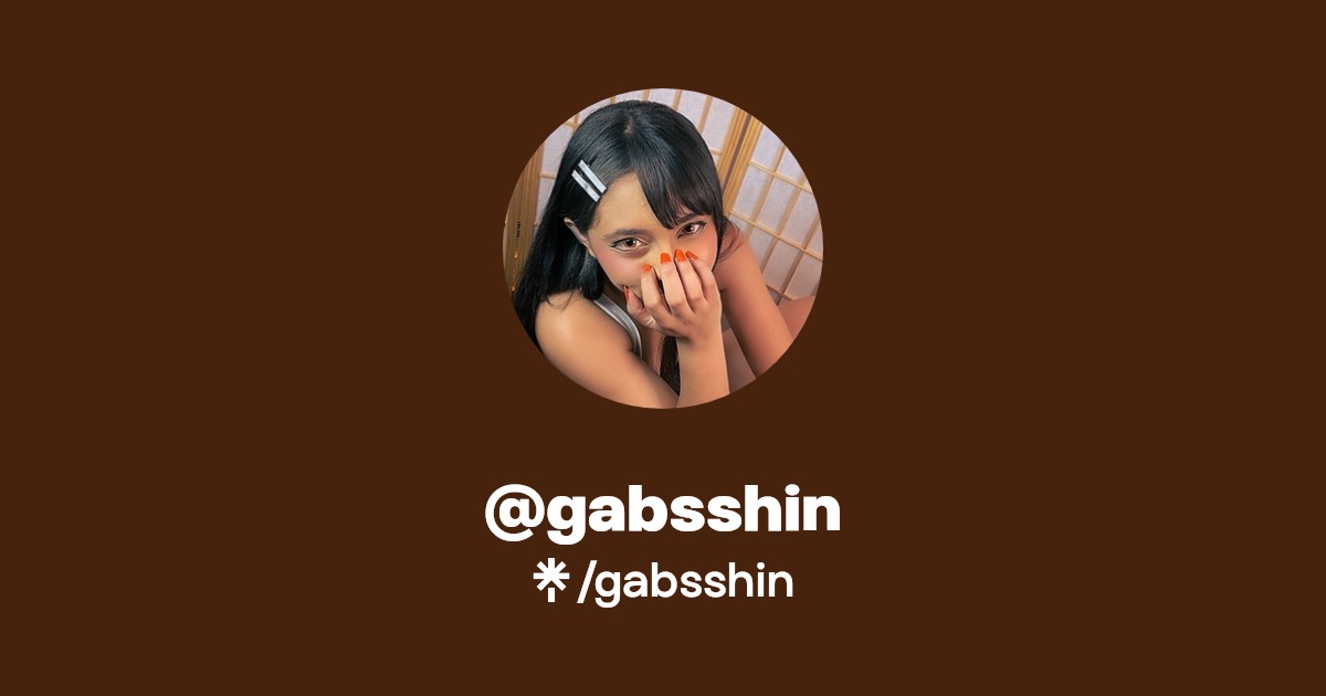 gabsshin | Instagram, TikTok, Twitch | Linktree