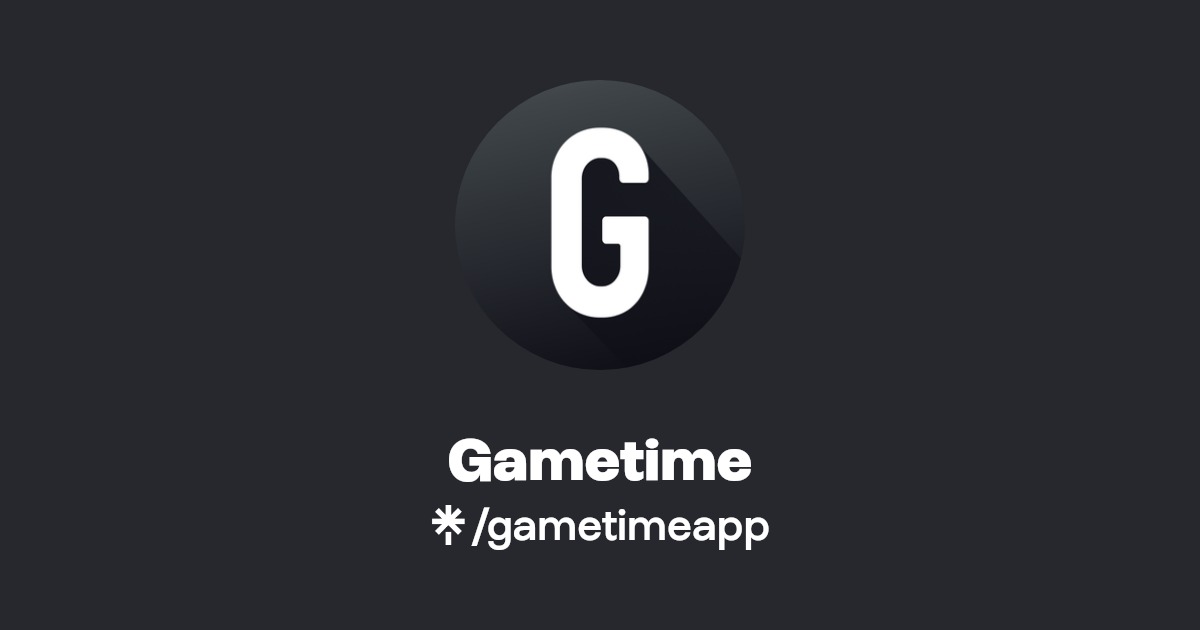 Gametime Instagram, TikTok Linktree