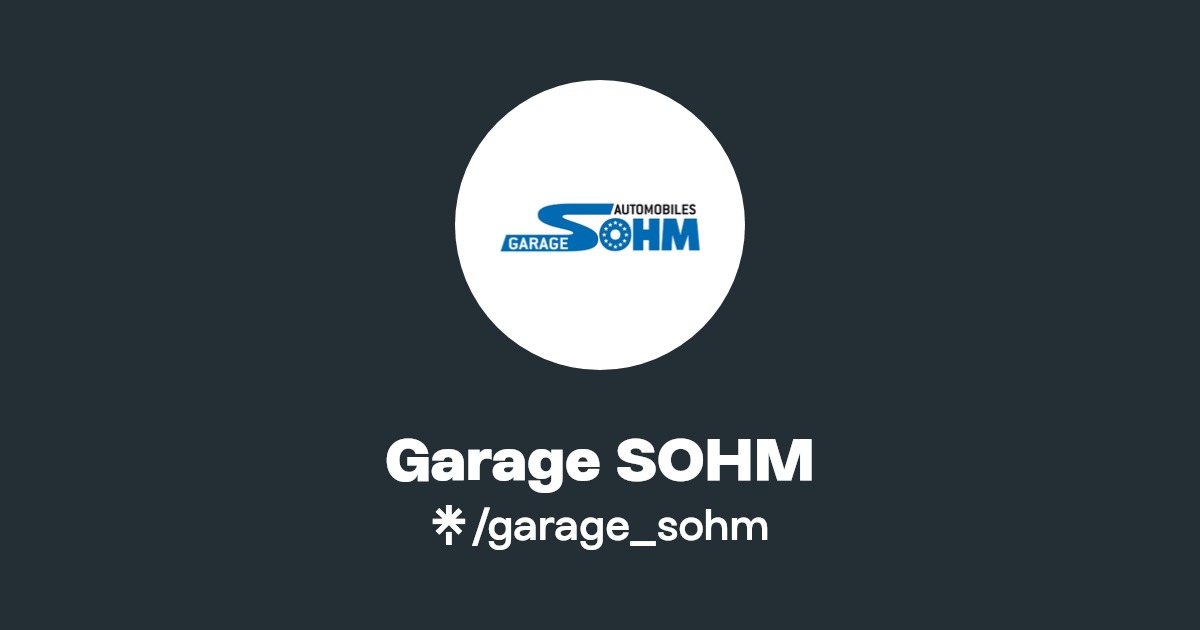 Garage SOHM | Instagram, Facebook, TikTok | Linktree