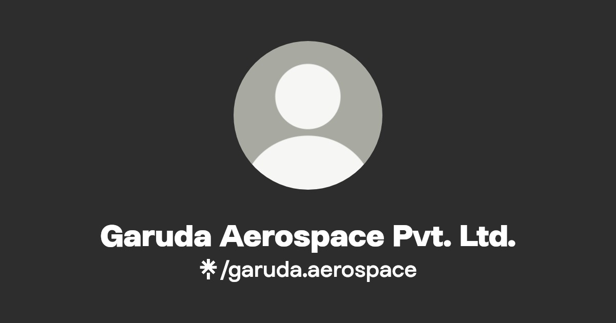 Garuda Aerospace Pvt. Ltd. Instagram, Facebook Linktree