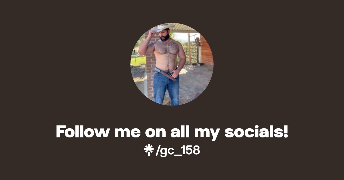 Follow me on all my socials! - Find Follow me on all my socials