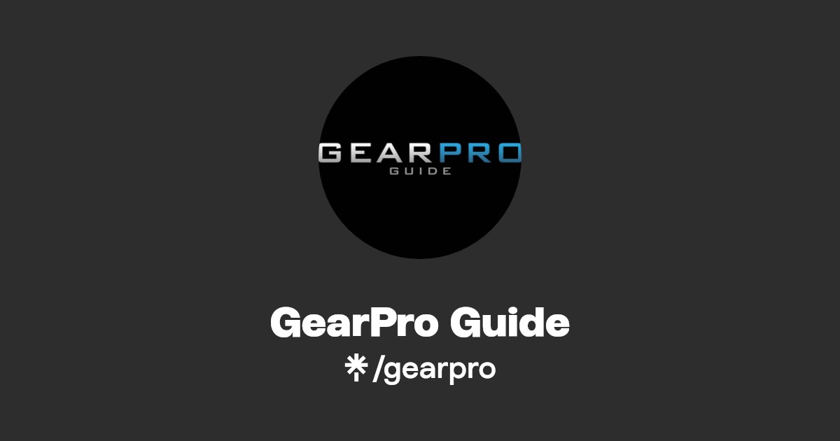 GearPro Guide Linktree
