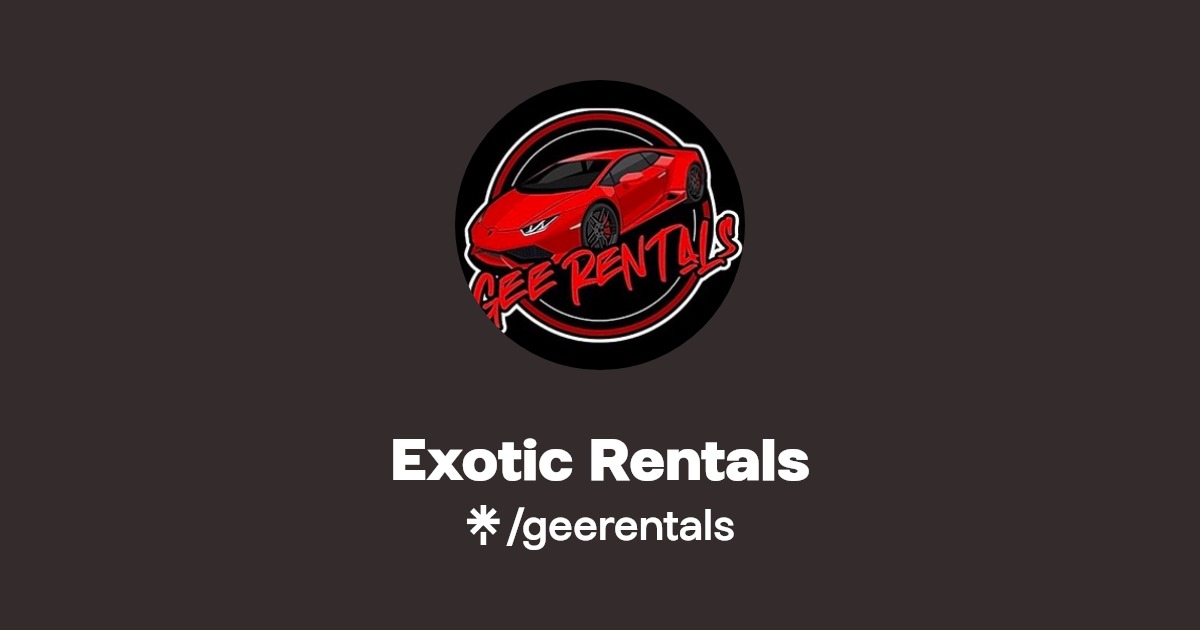Exotic Rentals Linktree