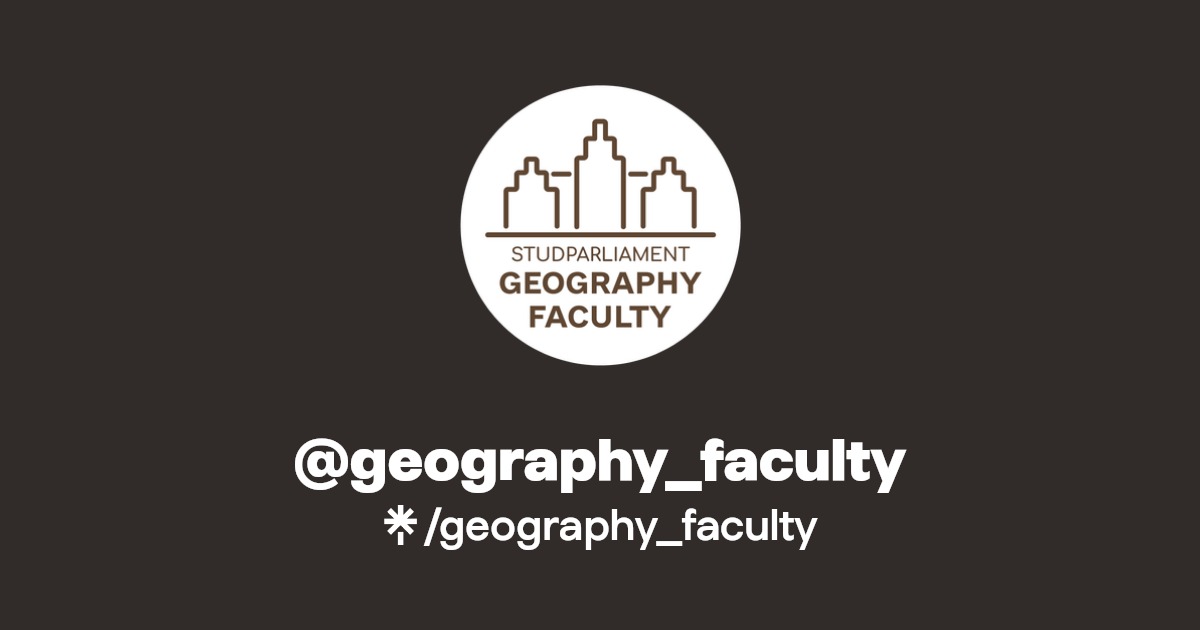 geography_faculty Instagram, Facebook, TikTok Linktree