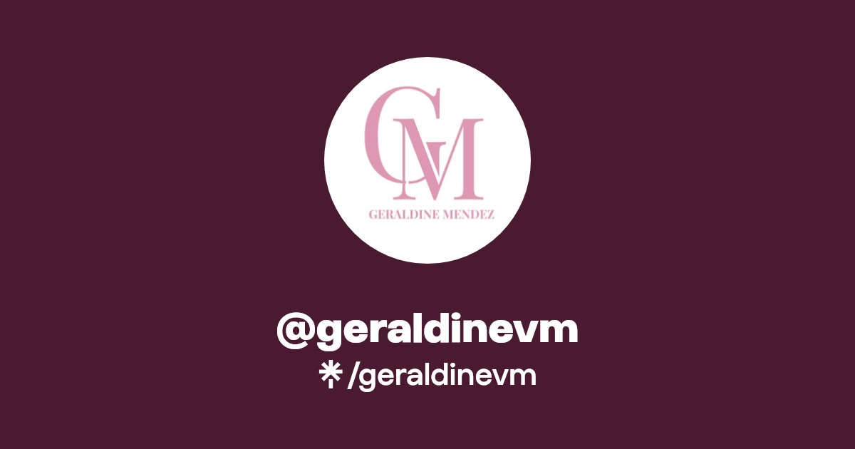 geraldinevm Twitter, TikTok Linktree