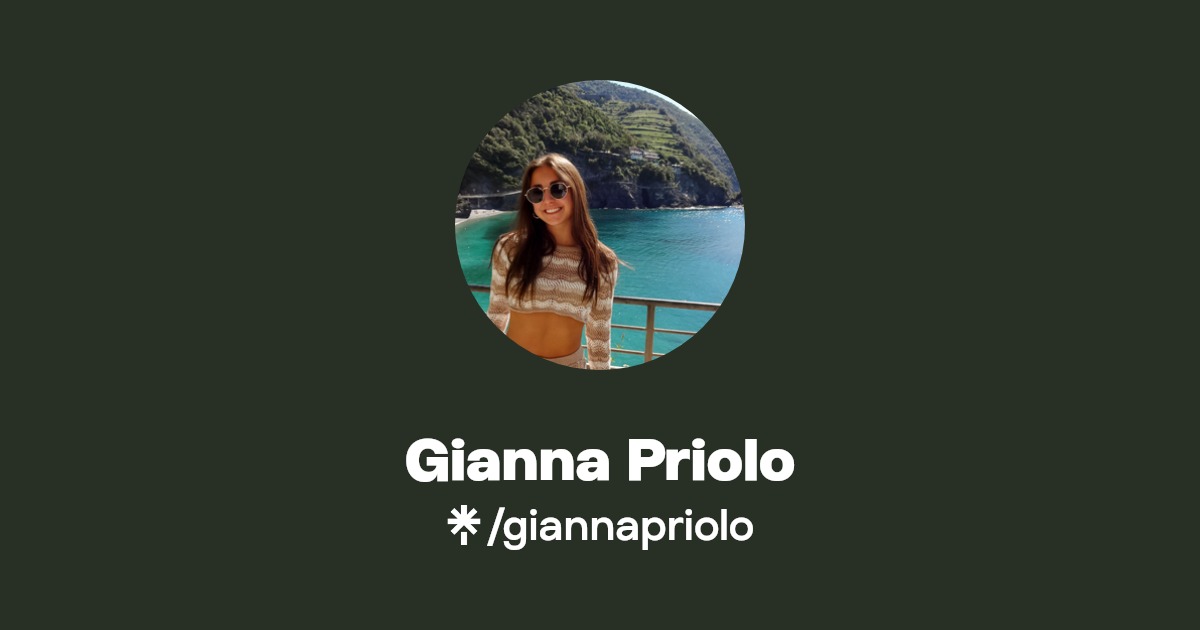 Gianna Priolo | Instagram, TikTok | Linktree