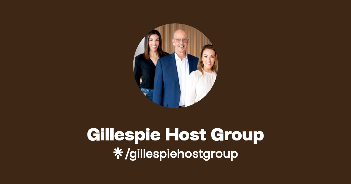 Gillespie Host Group Instagram, Facebook, TikTok Linktree