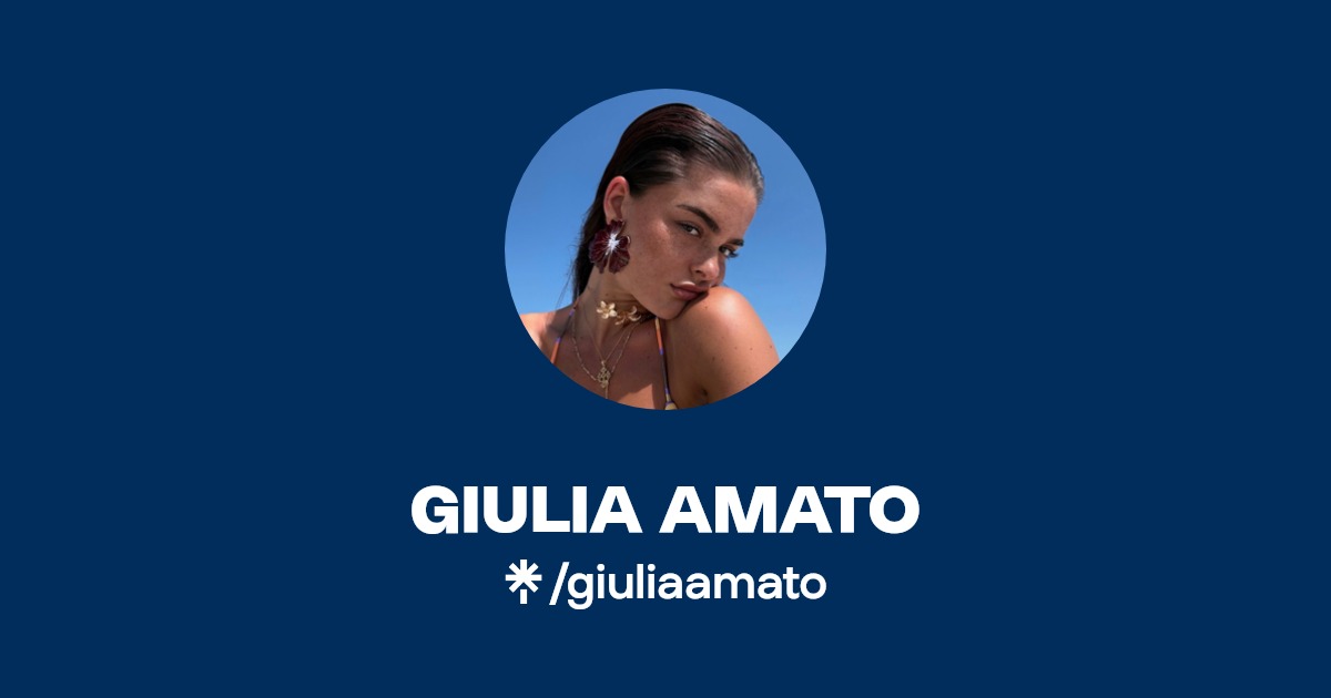 GIULIA AMATO Instagram, TikTok Linktree