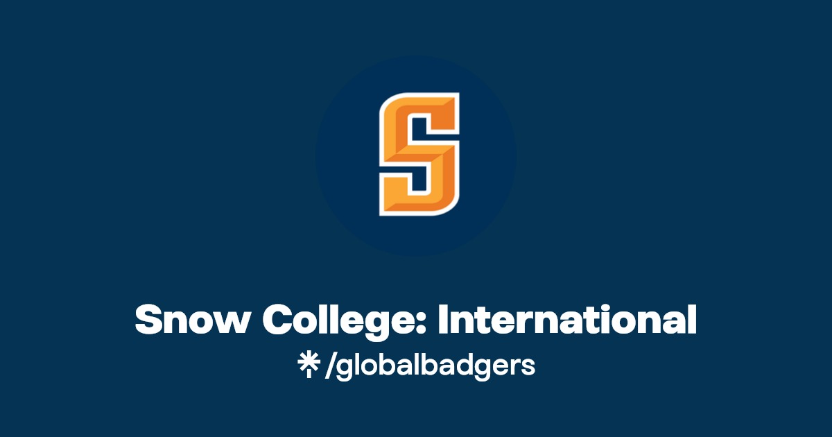 Snow College International Instagram, Facebook, TikTok Linktree