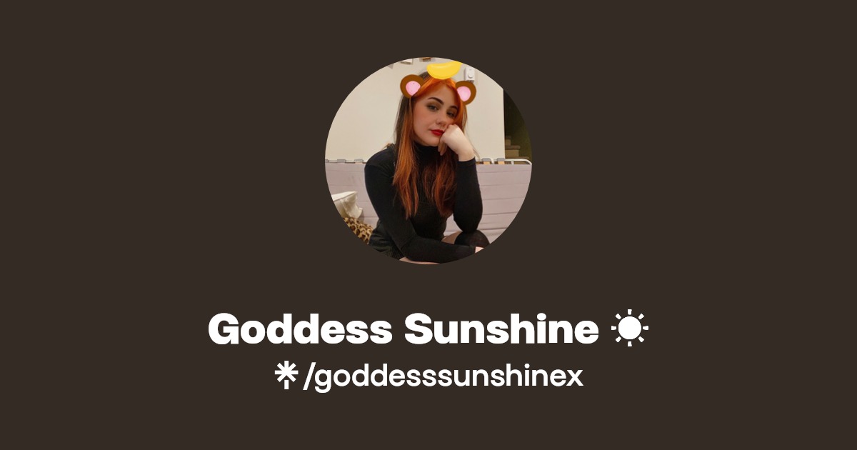 Goddess Sunshine ☀️ - Find Goddess Sunshine ☀️ Onlyfans - Linktree