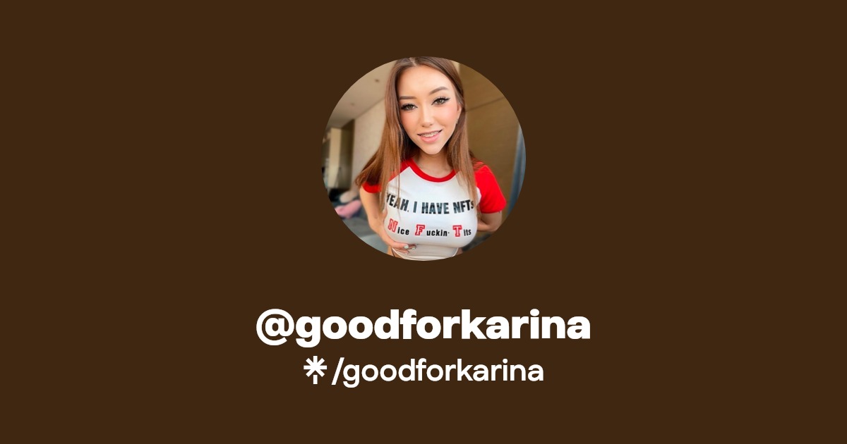 goodforkarina | Instagram | Linktree