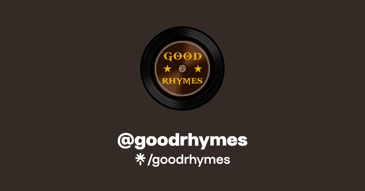 goodrhymes Instagram, TikTok Linktree