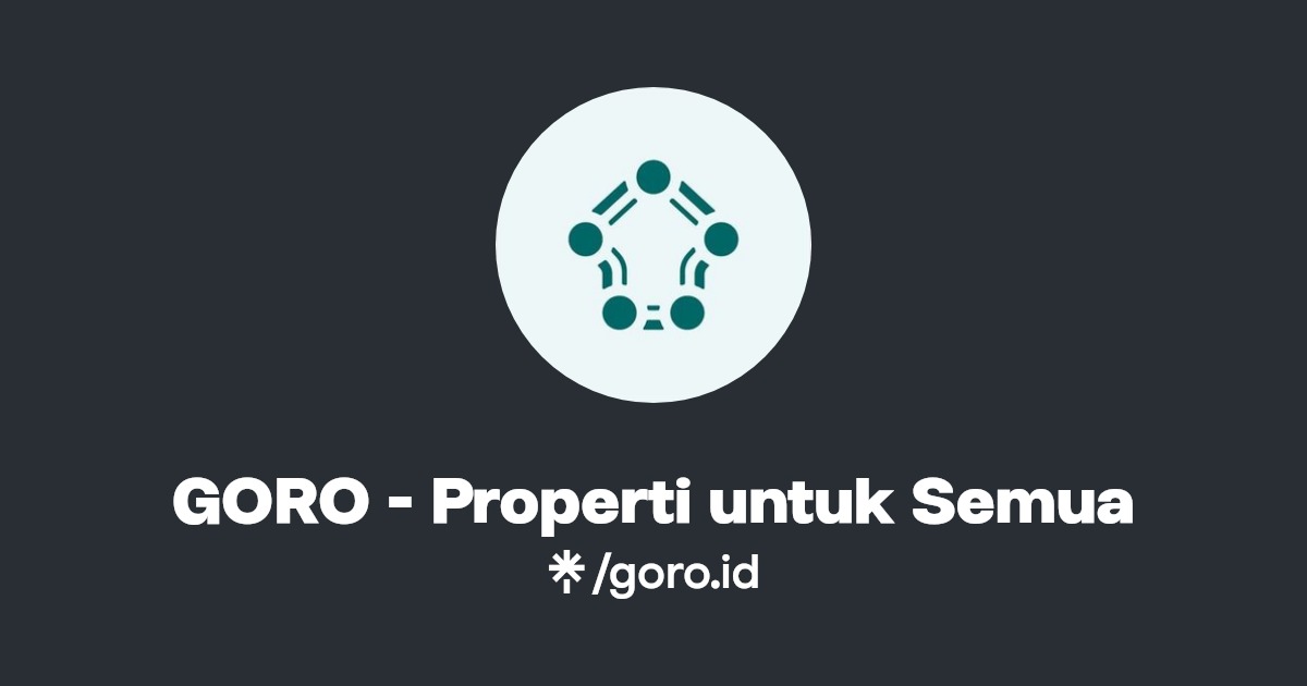 GORO Properti untuk Semua Instagram, Facebook Linktree