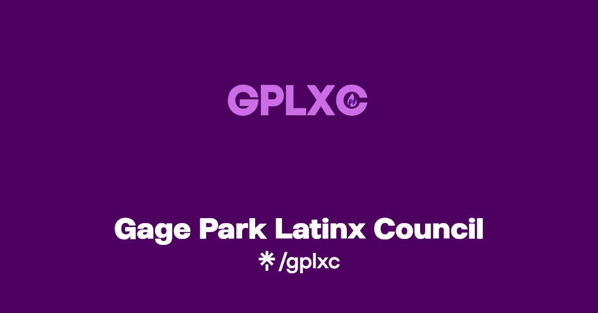 Gage Park Latinx Council Twitter, Instagram, Facebook Linktree