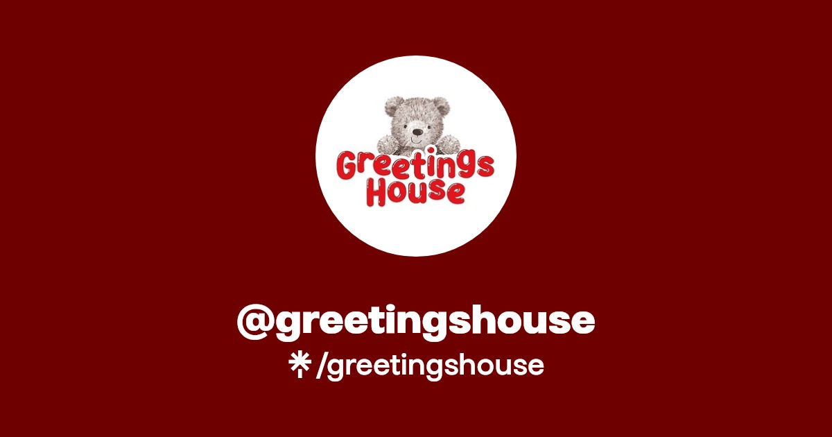 greetingshouse Instagram, Facebook Linktree