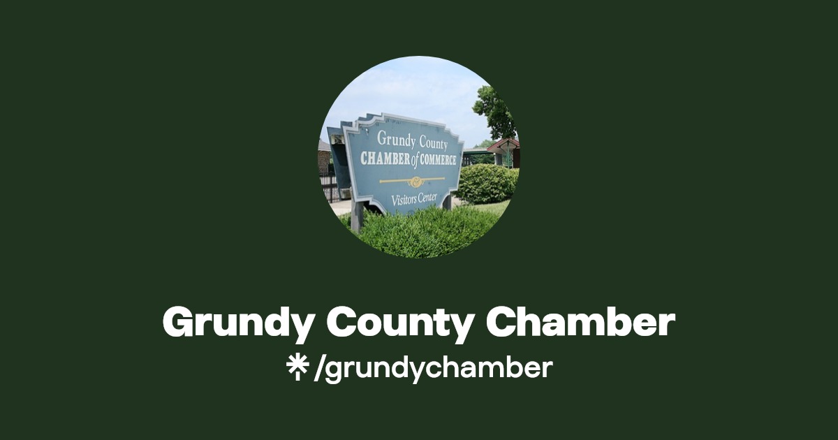 Grundy County Chamber Instagram, Facebook, TikTok Linktree