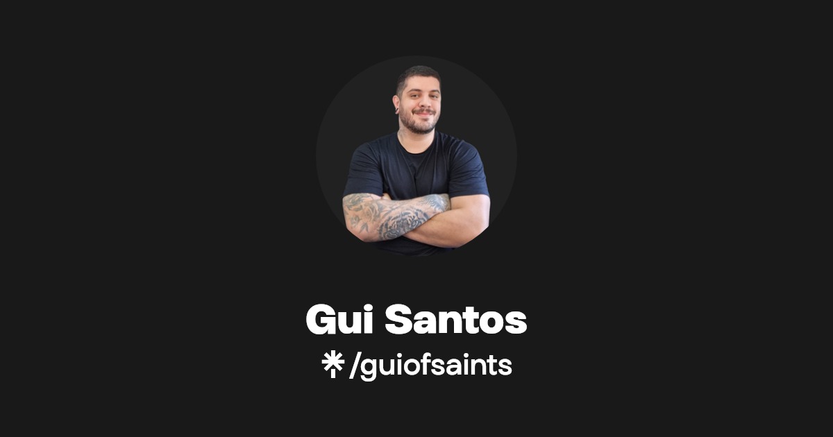 Gui Santos Instagram Linktree
