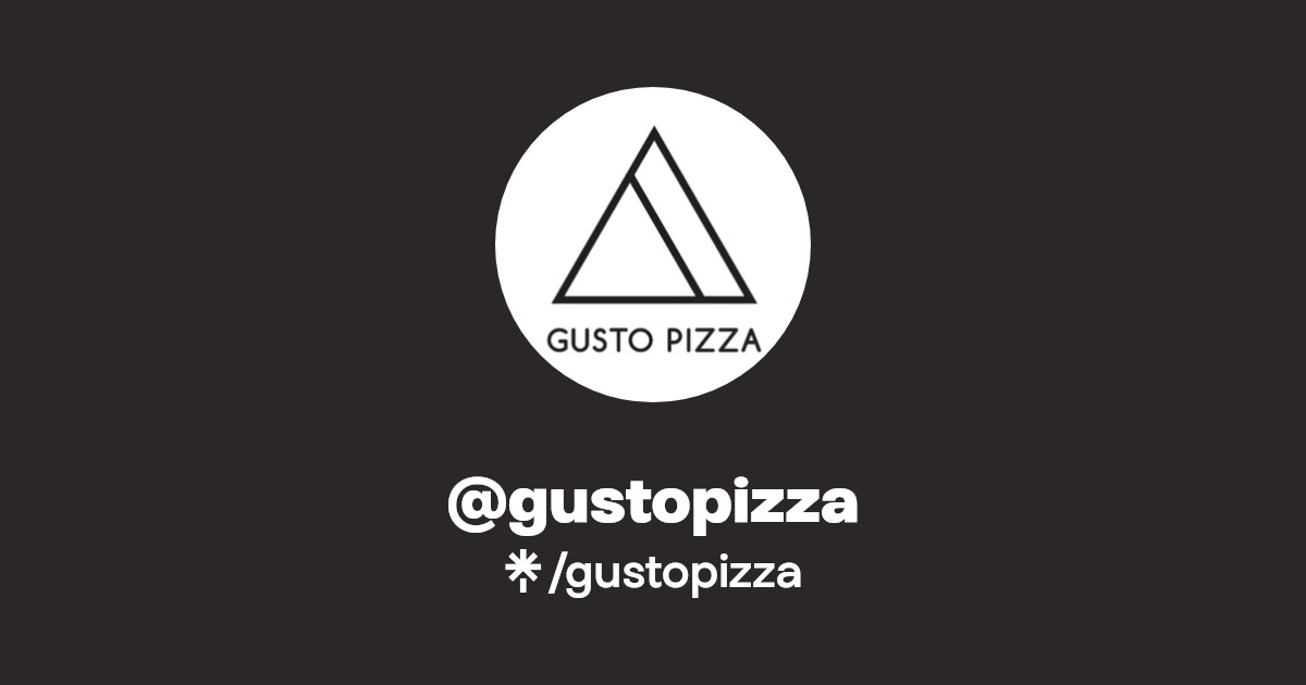 gustopizza's link in bio Instagram and socials Linktree