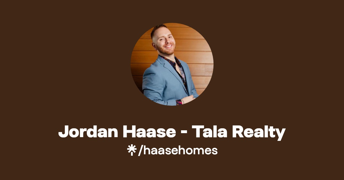 Jordan Haase Tala Realty Instagram, Facebook Linktree