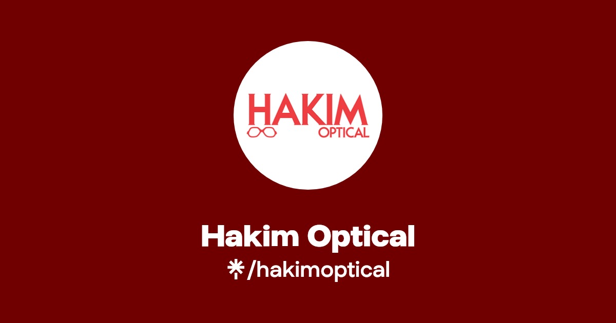 Hakim Optical Instagram, Facebook Linktree