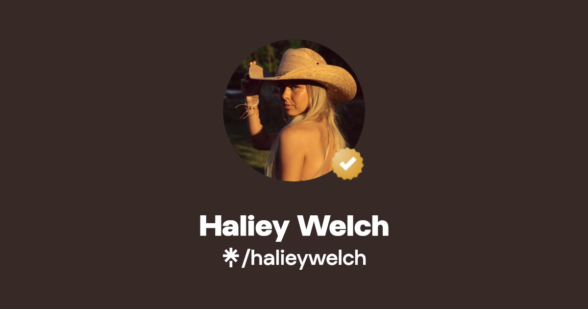 Haliey Welch | Instagram, TikTok | Linktree