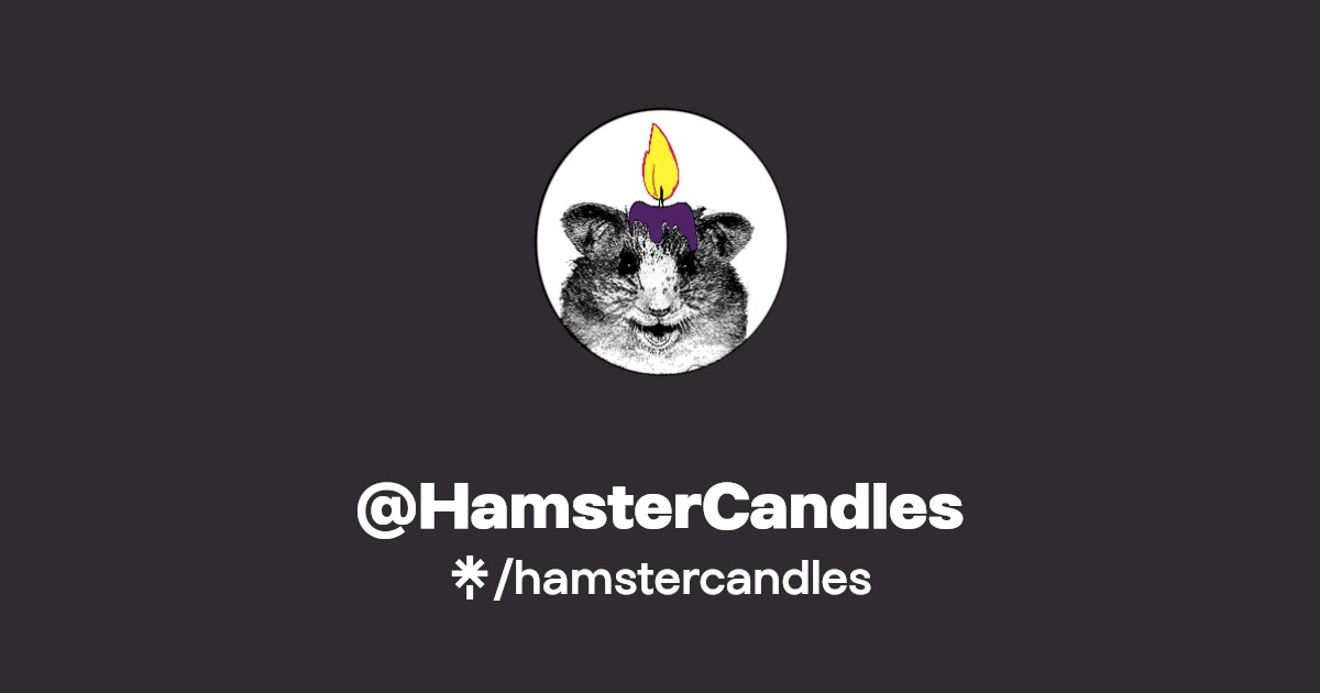 HamsterCandles Instagram, Facebook Linktree