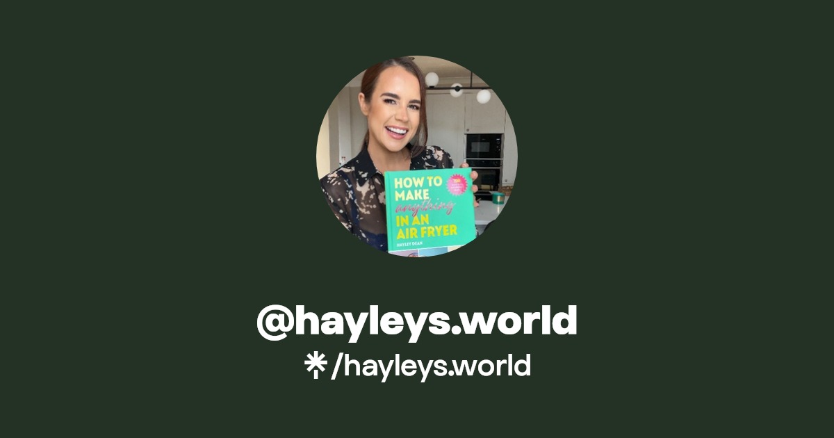 hayleys.world Instagram, TikTok Linktree