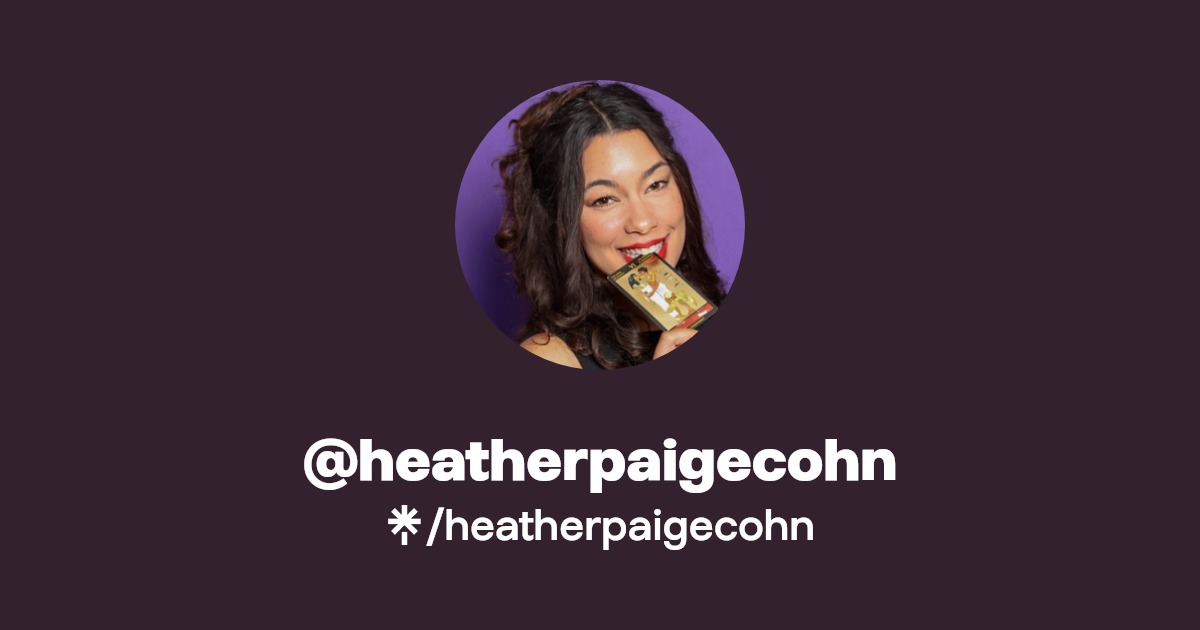 heatherpaigecohn | TikTok | Linktree