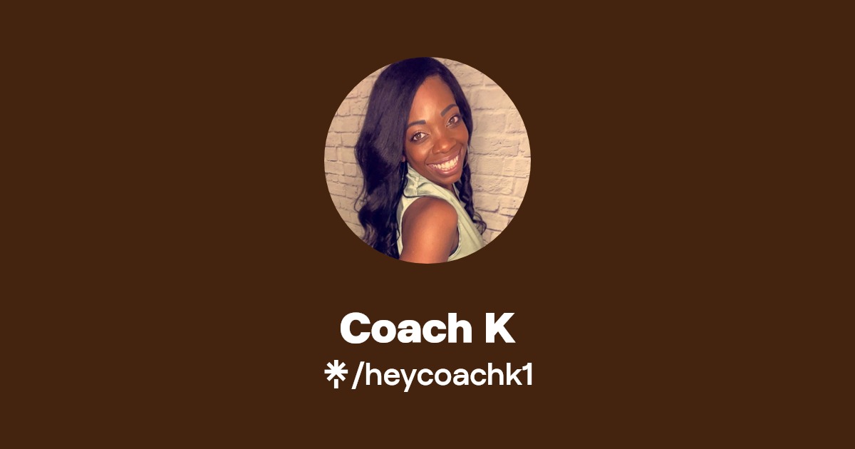 Coach K Instagram, Facebook, TikTok Linktree