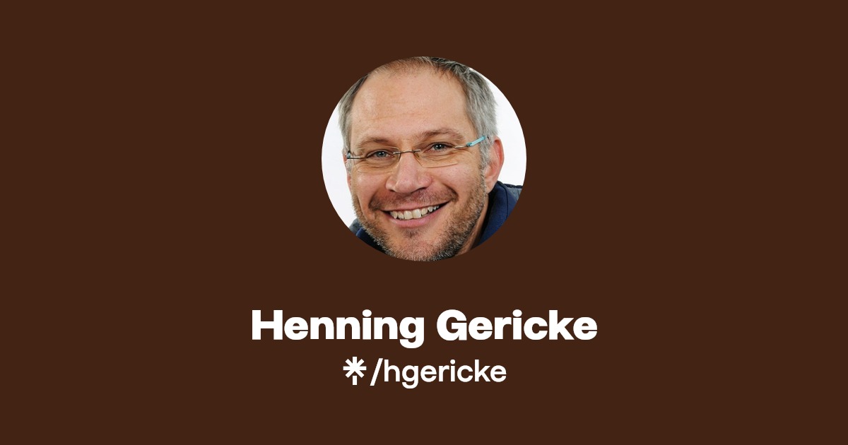 Henning Gericke Instagram, Facebook Linktree