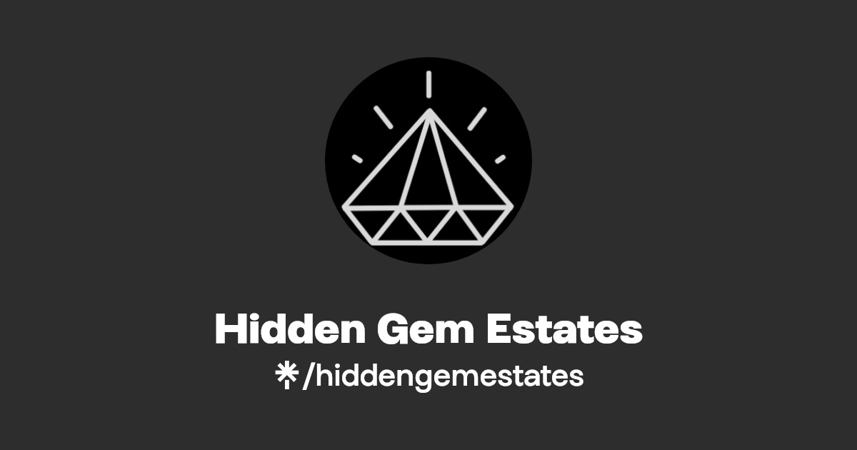 Hidden Gem Estates Instagram, Facebook Linktree