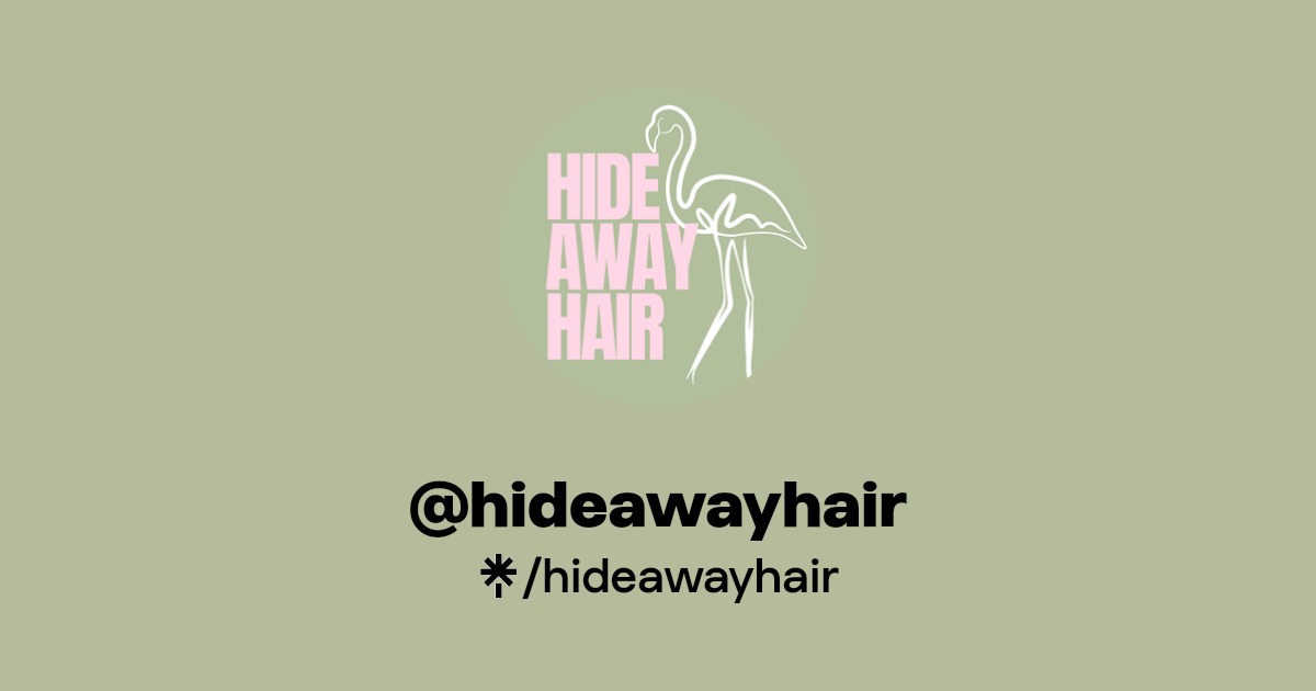 hideawayhair Instagram Linktree