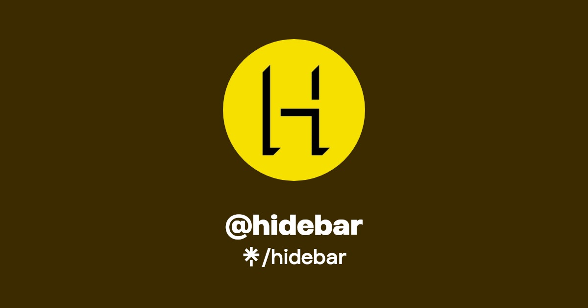 hidebar Linktree